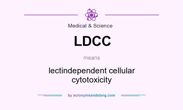 What does LDCC mean? It stands for lectindependent cellular cytotoxicity