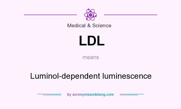 What does LDL mean? It stands for Luminol-dependent luminescence
