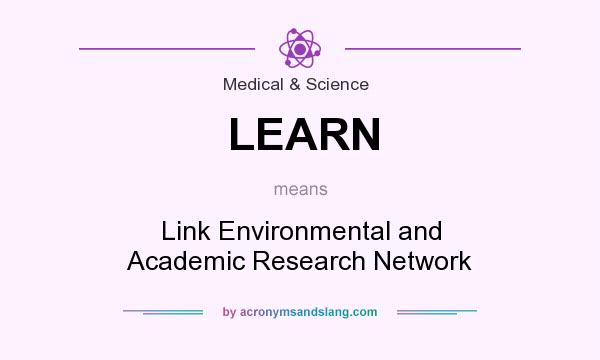 What does LEARN mean? It stands for Link Environmental and Academic Research Network