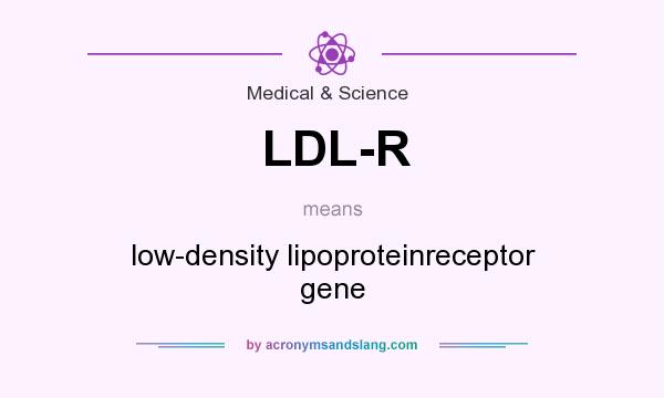 What does LDL-R mean? It stands for low-density lipoproteinreceptor gene