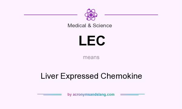 What does LEC mean? It stands for Liver Expressed Chemokine