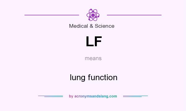 What does LF mean? It stands for lung function