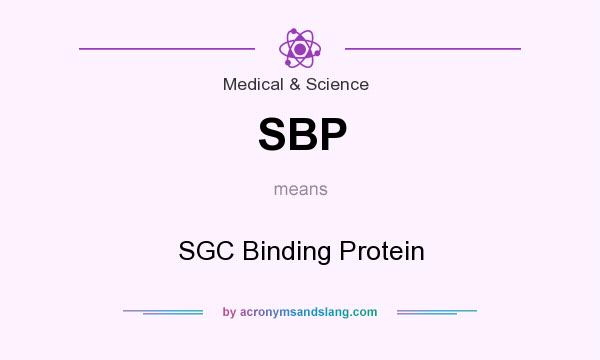 What does SBP mean? It stands for SGC Binding Protein