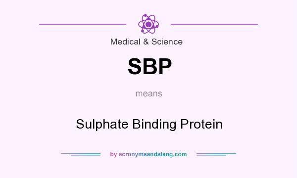 What does SBP mean? It stands for Sulphate Binding Protein