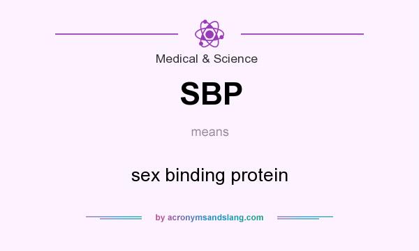 What does SBP mean? It stands for sex binding protein