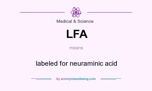 What does LFA mean? It stands for labeled for neuraminic acid