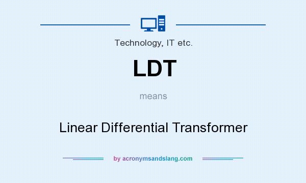 What does LDT mean? It stands for Linear Differential Transformer