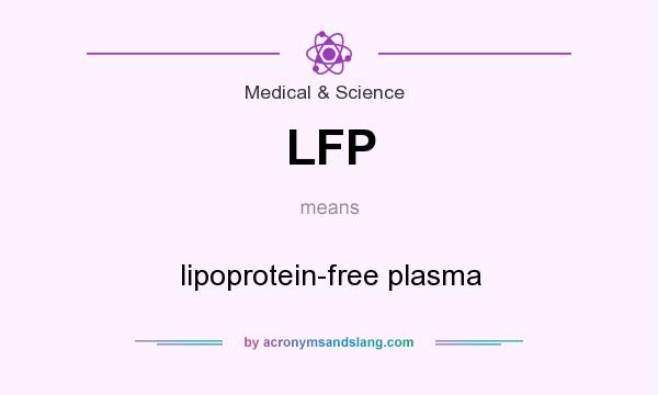 What does LFP mean? It stands for lipoprotein-free plasma