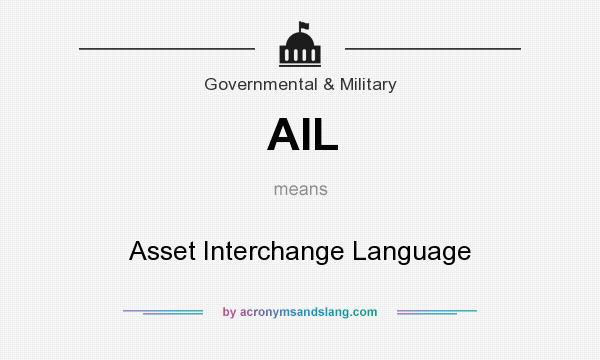 What does AIL mean? It stands for Asset Interchange Language