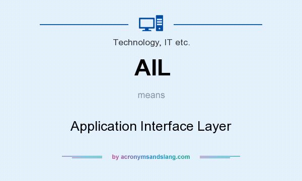 What does AIL mean? It stands for Application Interface Layer
