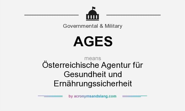 What does AGES mean? It stands for Österreichische Agentur für Gesundheit und Ernährungssicherheit