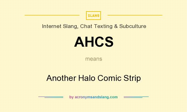 What does AHCS mean? It stands for Another Halo Comic Strip