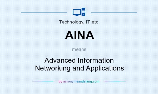 What does AINA mean? It stands for Advanced Information Networking and Applications