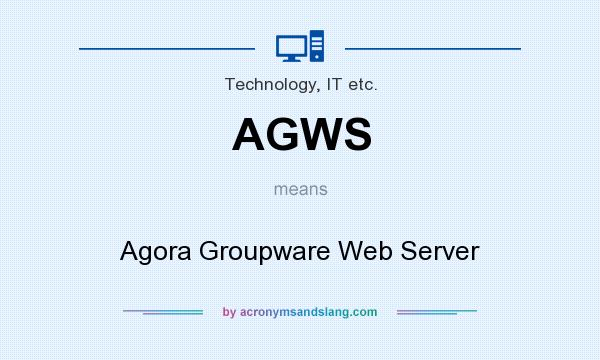 What does AGWS mean? It stands for Agora Groupware Web Server