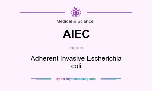 What does AIEC mean? It stands for Adherent Invasive Escherichia coli