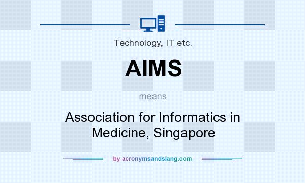 What does AIMS mean? It stands for Association for Informatics in Medicine, Singapore