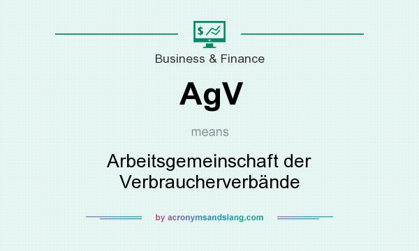 What does AgV mean? It stands for Arbeitsgemeinschaft der Verbraucherverbände