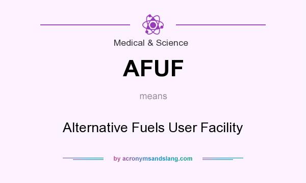 What does AFUF mean? It stands for Alternative Fuels User Facility