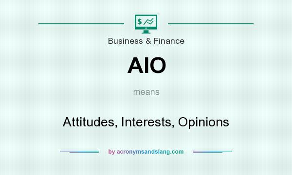 What does AIO mean? It stands for Attitudes, Interests, Opinions
