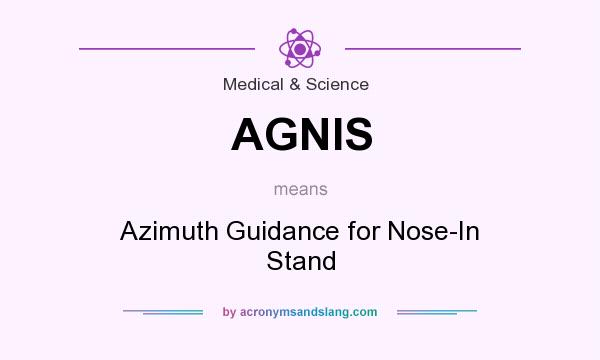 What does AGNIS mean? It stands for Azimuth Guidance for Nose-In Stand