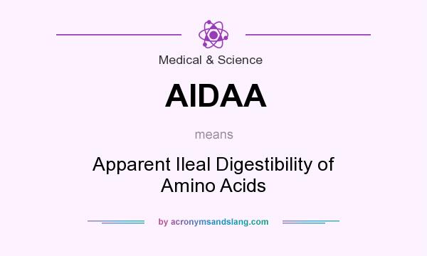 What does AIDAA mean? It stands for Apparent Ileal Digestibility of Amino Acids