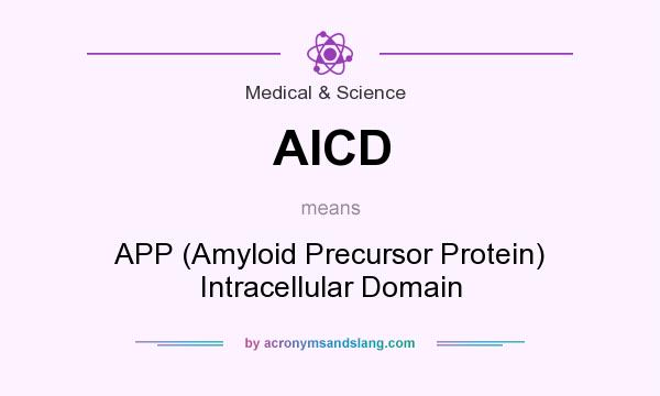 What does AICD mean? It stands for APP (Amyloid Precursor Protein) Intracellular Domain