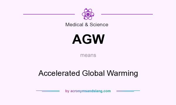 What does AGW mean? It stands for Accelerated Global Warming