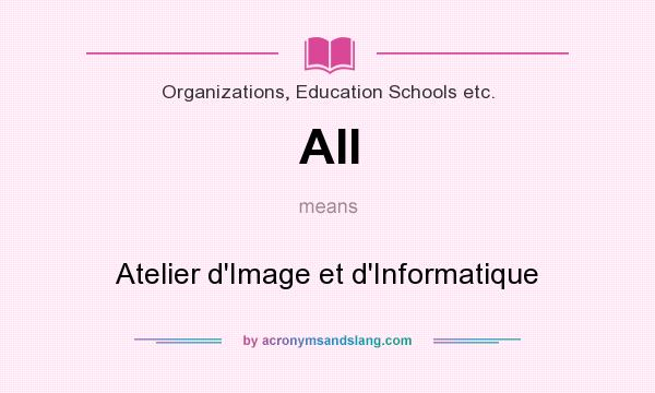 What does AII mean? It stands for Atelier d`Image et d`Informatique