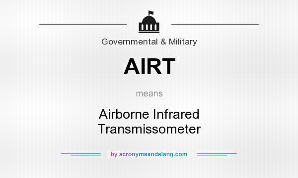What does AIRT mean? It stands for Airborne Infrared Transmissometer