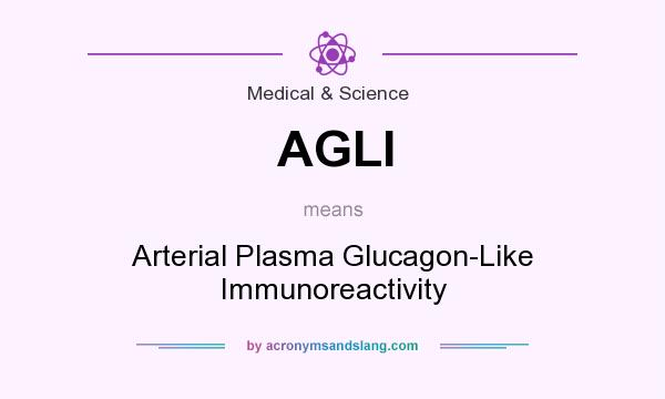 What does AGLI mean? It stands for Arterial Plasma Glucagon-Like Immunoreactivity