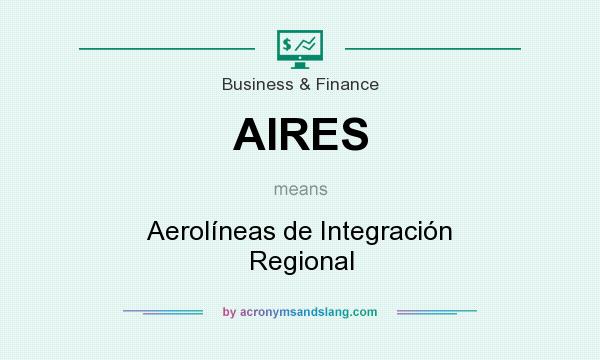 What does AIRES mean? It stands for Aerolíneas de Integración Regional