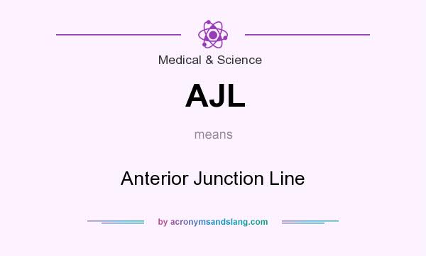 What does AJL mean? It stands for Anterior Junction Line