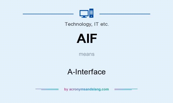 What does AIF mean? It stands for A-Interface