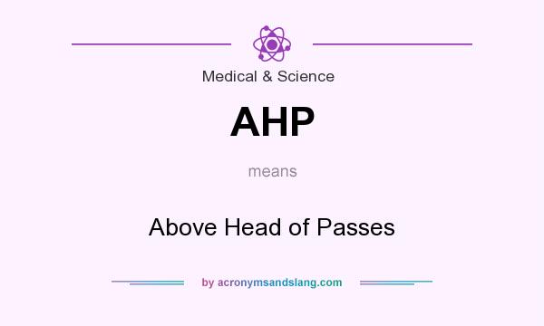 What does AHP mean? It stands for Above Head of Passes