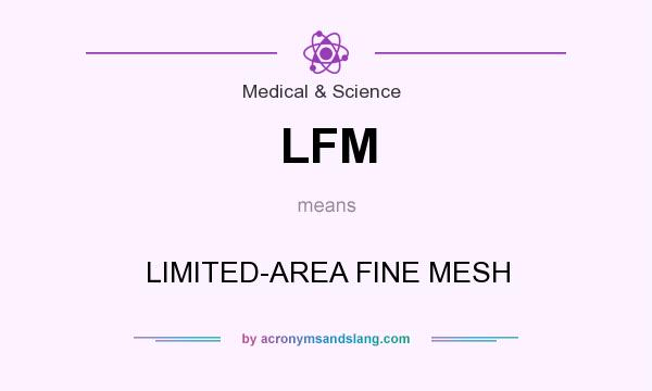 What does LFM mean? It stands for LIMITED-AREA FINE MESH