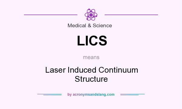 What does LICS mean? It stands for Laser Induced Continuum Structure
