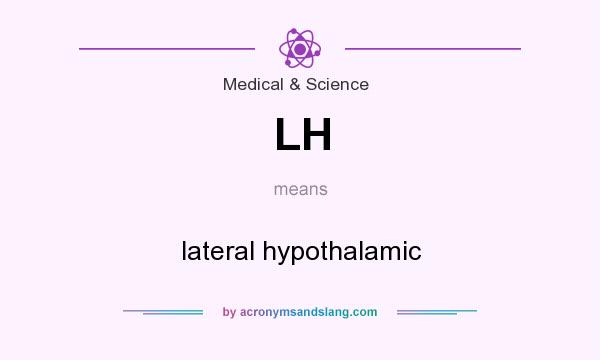 What does LH mean? It stands for lateral hypothalamic