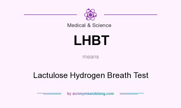 What does LHBT mean? It stands for Lactulose Hydrogen Breath Test