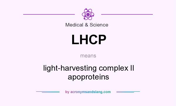 What does LHCP mean? It stands for light-harvesting complex II apoproteins