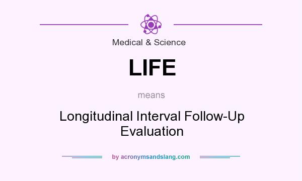 What does LIFE mean? It stands for Longitudinal Interval Follow-Up Evaluation