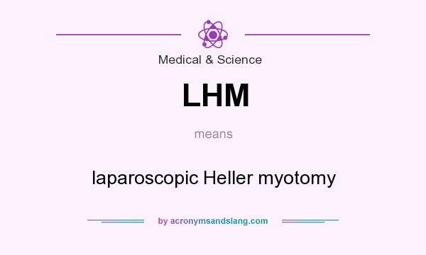 What does LHM mean? It stands for laparoscopic Heller myotomy