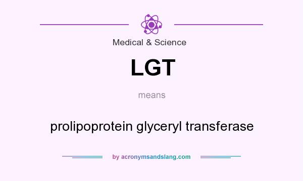 What does LGT mean? It stands for prolipoprotein glyceryl transferase