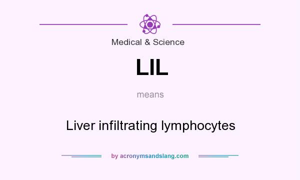 What does LIL mean? It stands for Liver infiltrating lymphocytes