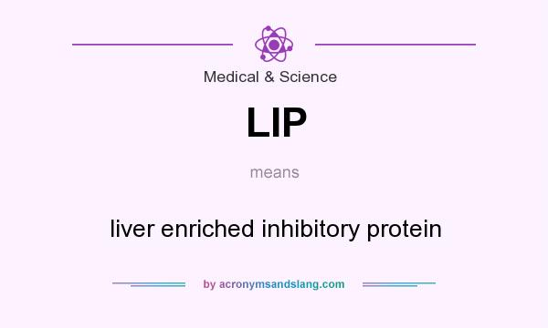 What does LIP mean? It stands for liver enriched inhibitory protein