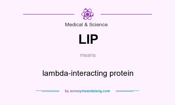 What does LIP mean? It stands for lambda-interacting protein