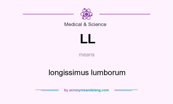 What does LL mean? It stands for longissimus lumborum