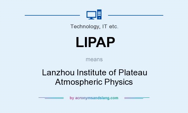 What does LIPAP mean? It stands for Lanzhou Institute of Plateau Atmospheric Physics