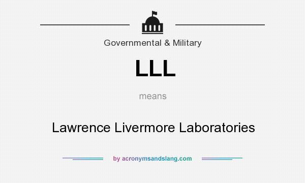 What does LLL mean? It stands for Lawrence Livermore Laboratories