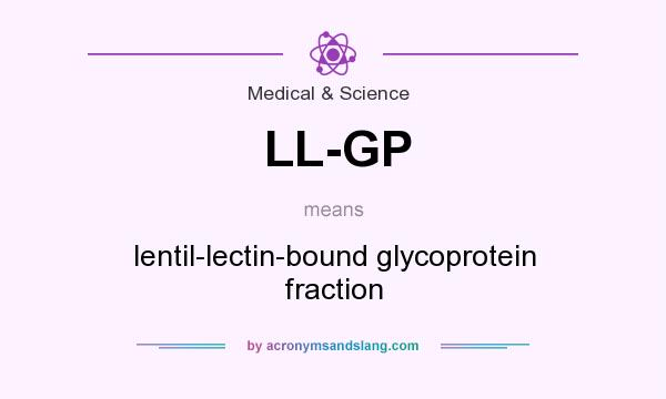 What does LL-GP mean? It stands for lentil-lectin-bound glycoprotein fraction