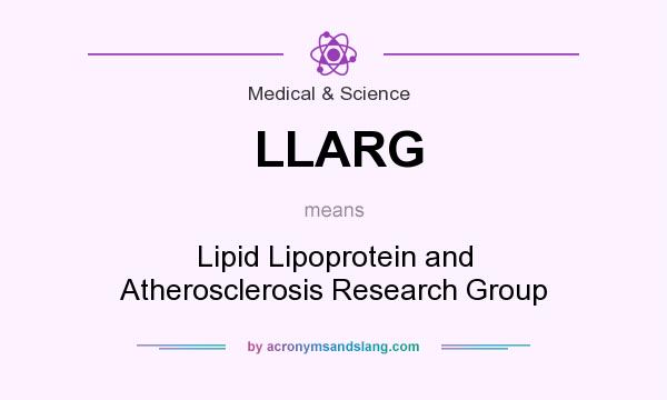 What does LLARG mean? It stands for Lipid Lipoprotein and Atherosclerosis Research Group